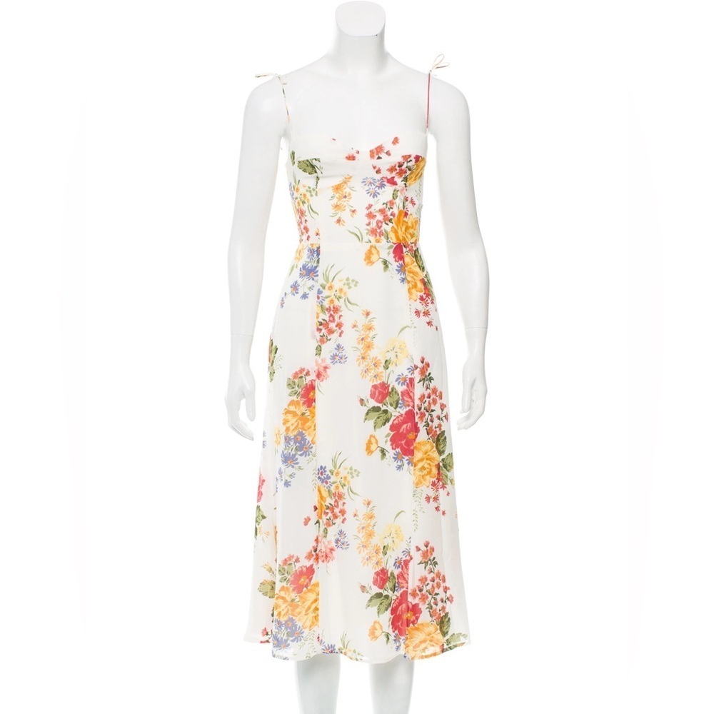 NWT Reformation Floral Juliette Midi Dress Size 10